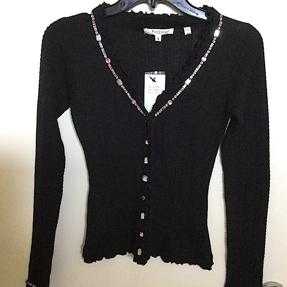 Rare Vertigo Paris Embellished Cardigan - Picture 4 of 8